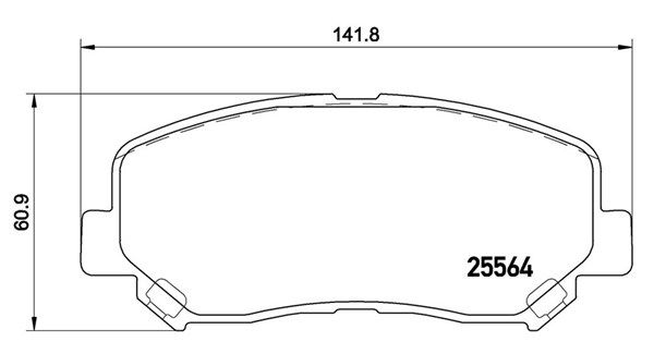 MAGNETI MARELLI Комплект тормозных колодок, дисковый тормоз 363700449045